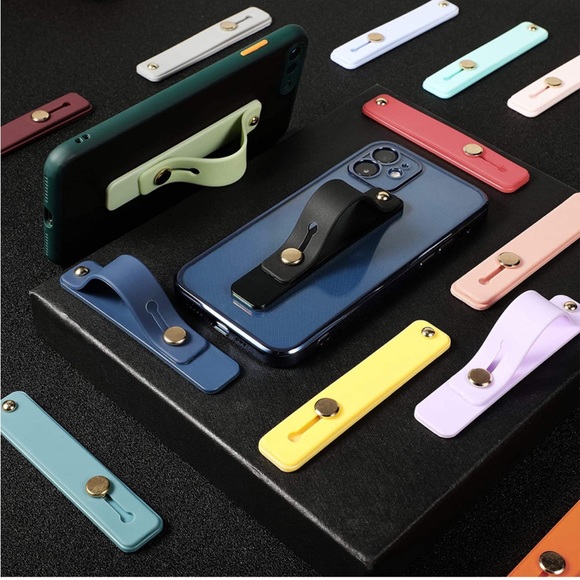 ๐ 3pc Phone Strap Finger Grip Set (Yellow) - Picture 3 of 8